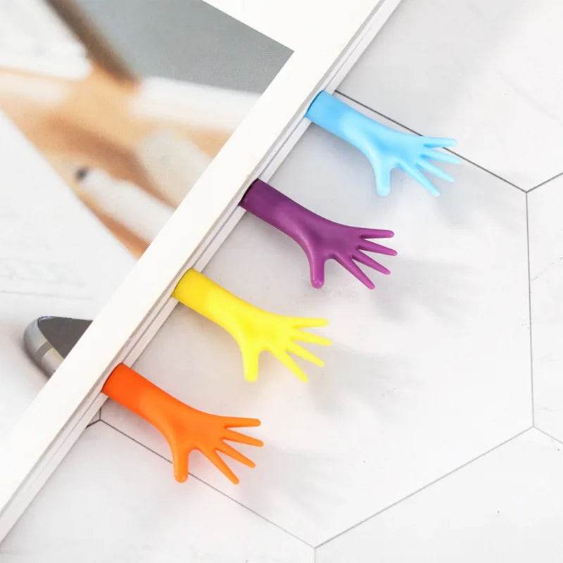 Four School Stationery Strange Bookmarks Silicone Plastic Novelty Books Reading Supplies Office Children Exquisite Gifts - AIAZ