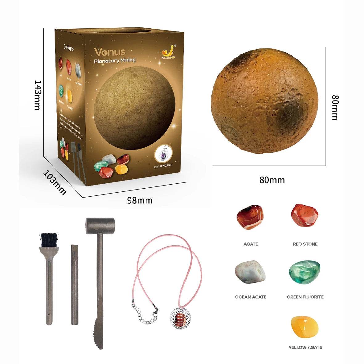 Children's Archaeology Digging Treasure Planet Gem Ore Exploration of The Solar System Mining Science Education Educational Toys - AIAZ