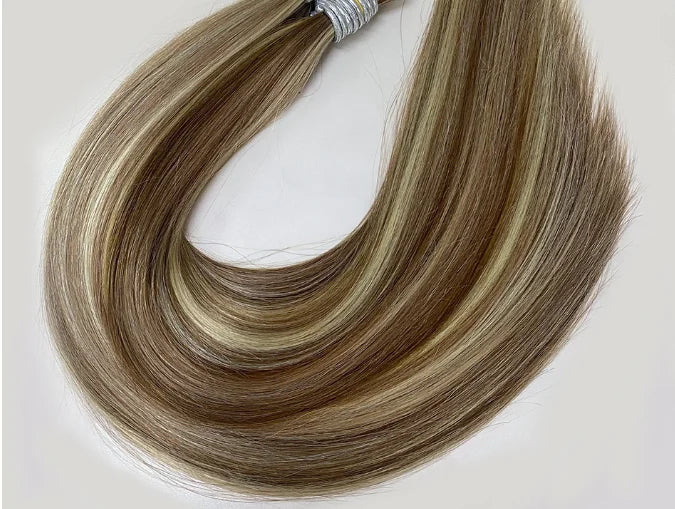 I Tips Virgin Hair Extensions 27# For Black Women 100% Remy Bulk Hair I Tip Natural Hair Extensions Straight Natural Fusion 613#