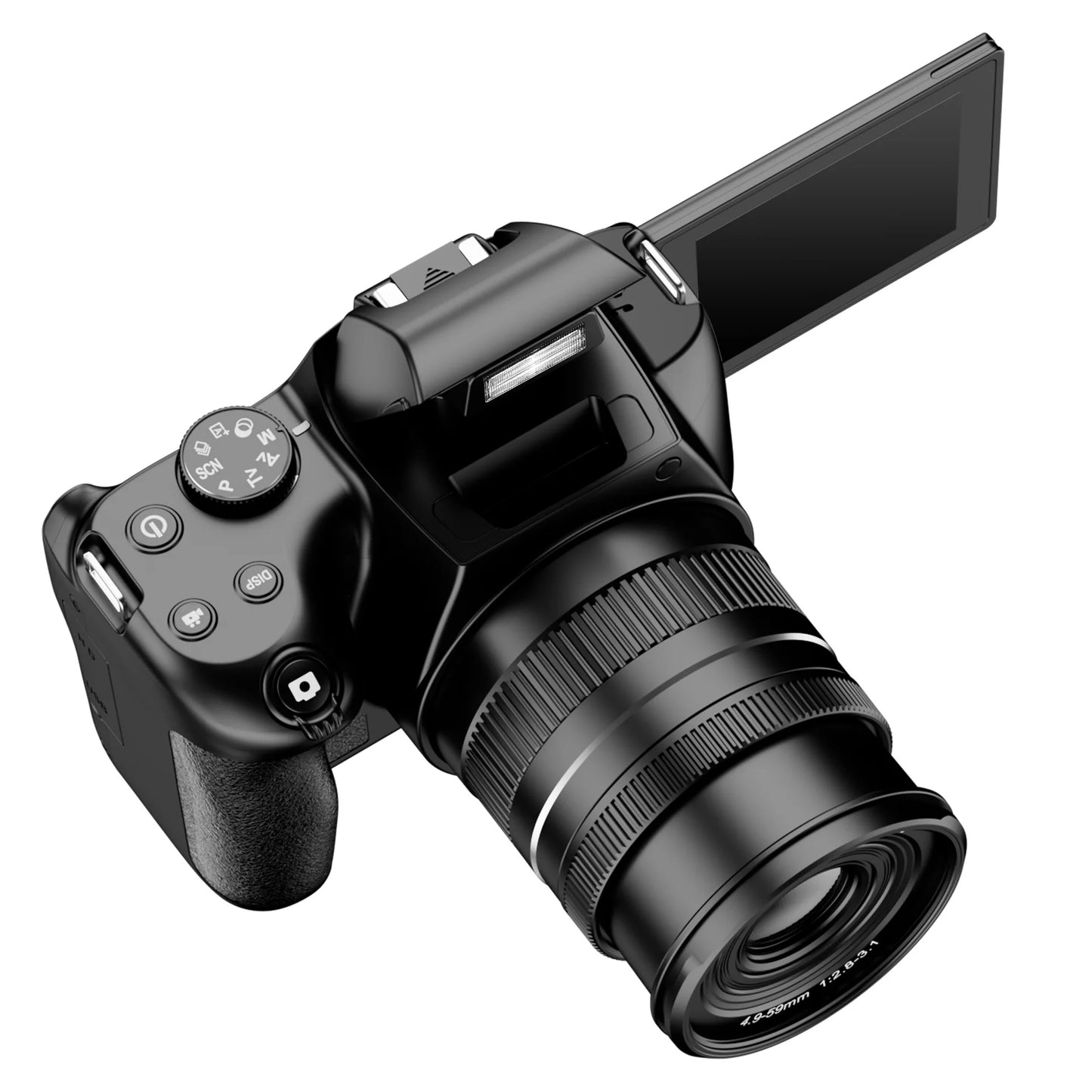 72Mp Hd Digital Camera with Anti-Shake, 10X Optical Zoom, Mirrorless Travel Photography