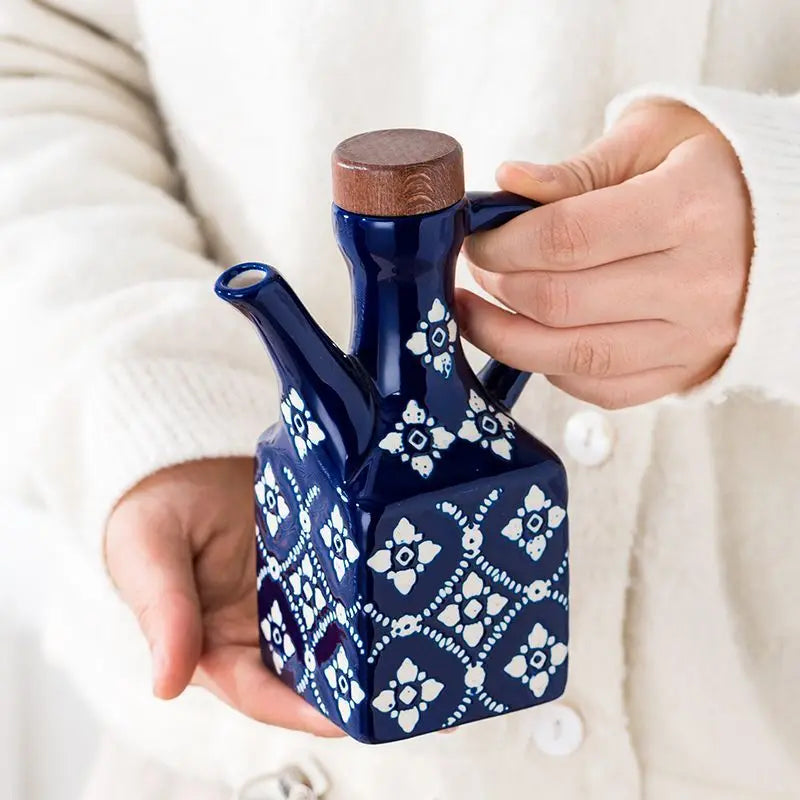 American ceramic oil pot, commercial oil bottle, household kitchen seasoning bottle