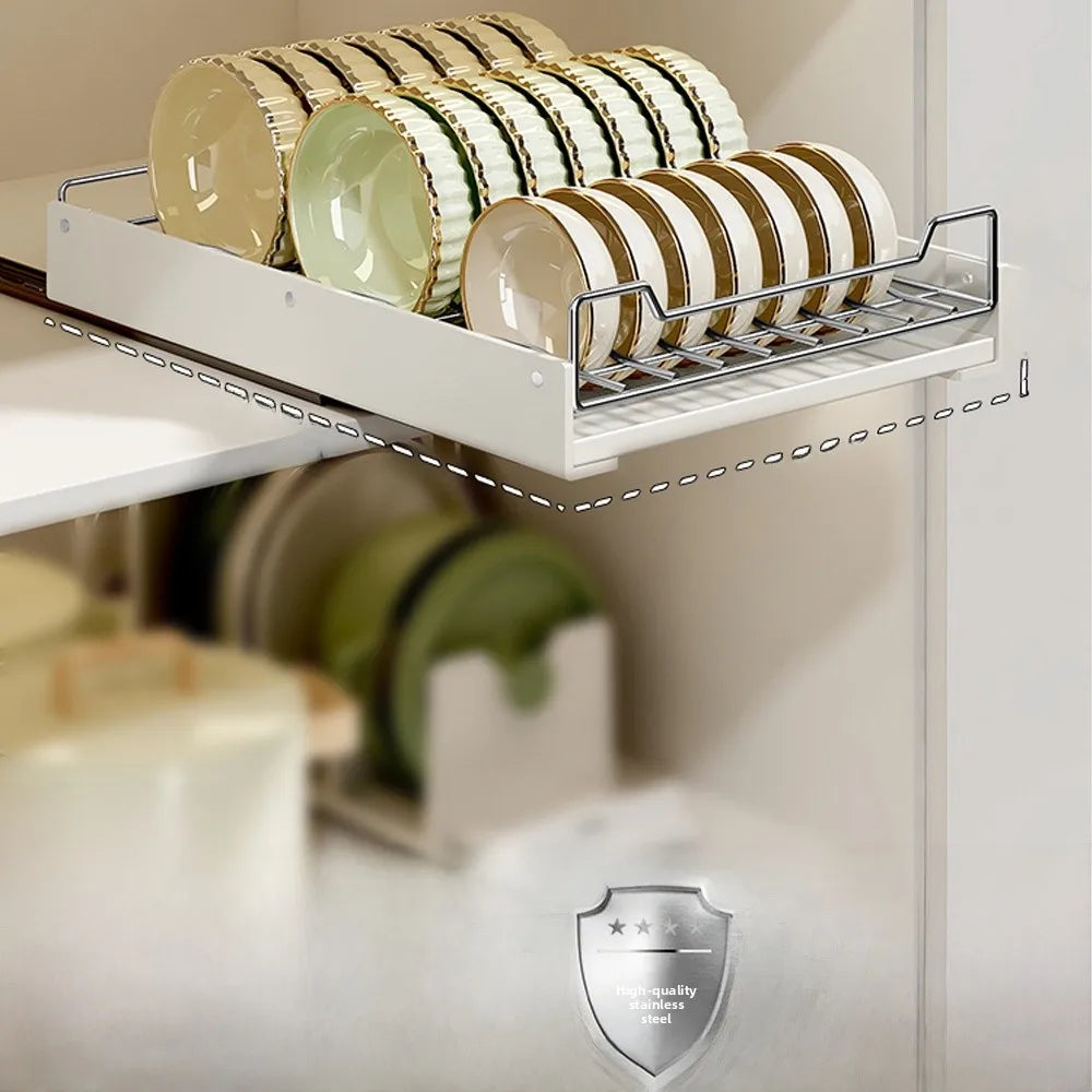 Kitchen Pull out elf Storage Ra Sink Drain Board Cabinet Slide Tra Der Organizer Spice Ra No Drilling Required