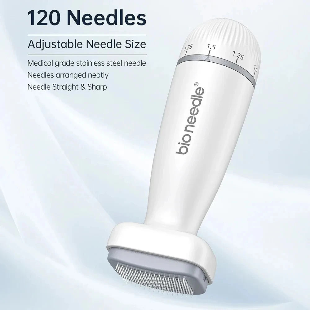 Adjustable Skin Rejuvenation Dermastamp Microneedling Derma Stamp Bio Needle 120 pin Acne Scar Removal Home Use Beauty Equipment