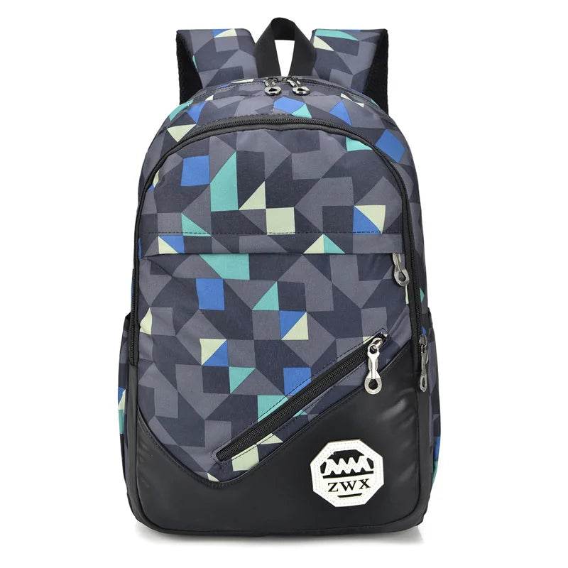 Waterproof travel laptop backpack children School Bags teenager Boys girls camouflage school Backpack set high School backpack - AIAZ