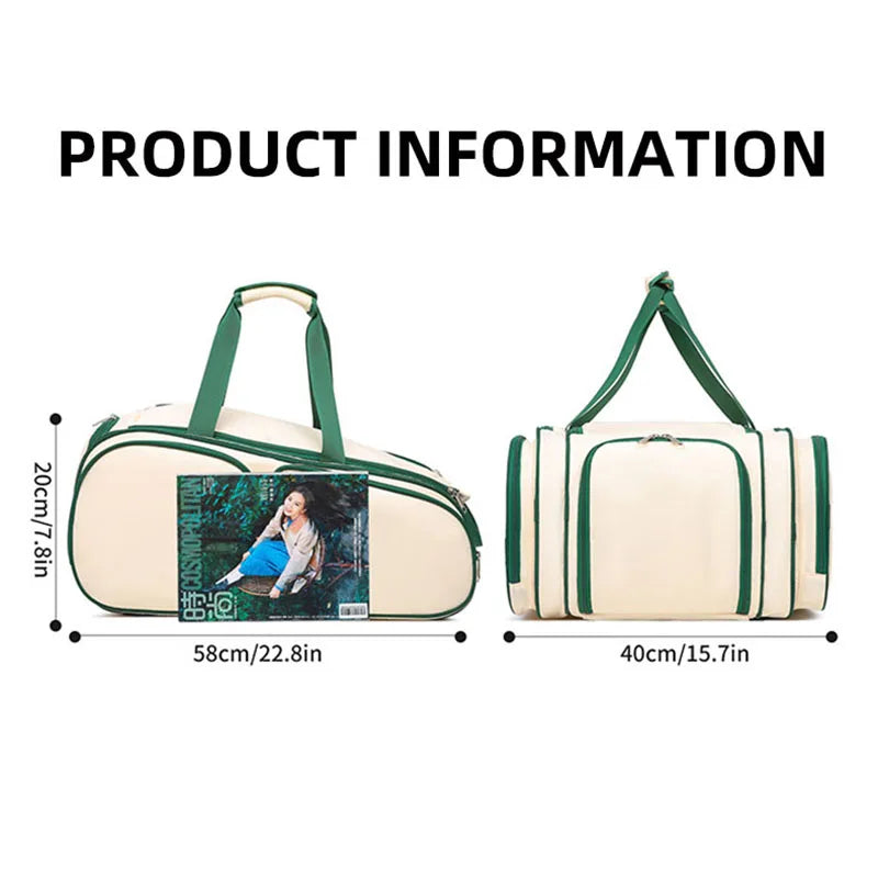 Badminton Tennis Rackets Backpack Large Capacity Gym Fitness Sports Training Shoulder Bag Shoes Pocket Outdoor Luggage Handbag