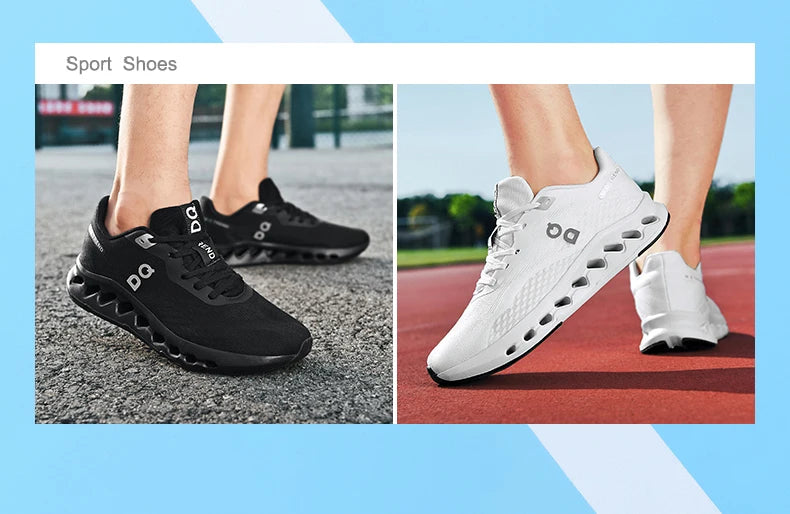 Men's Lightweight Running Shoes Anti-Slip Cushioning Breathable Mesh Sneakers for Jogging Gym Training Fitness Sport Walking