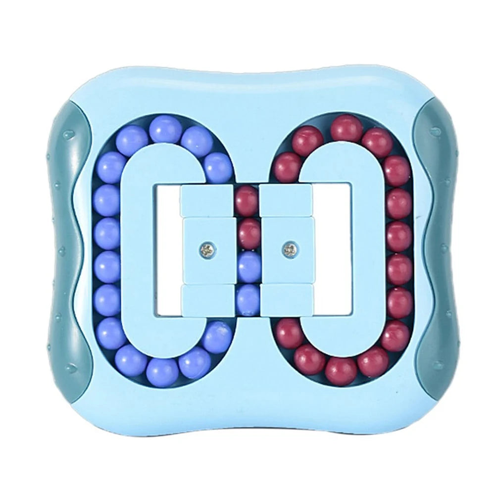 Rotating Magic Bean Cube Square Rotate Slide Puzzle Bead Fidget Toy Brain Teaser Stress Relief Educational Game for Kid Adult
