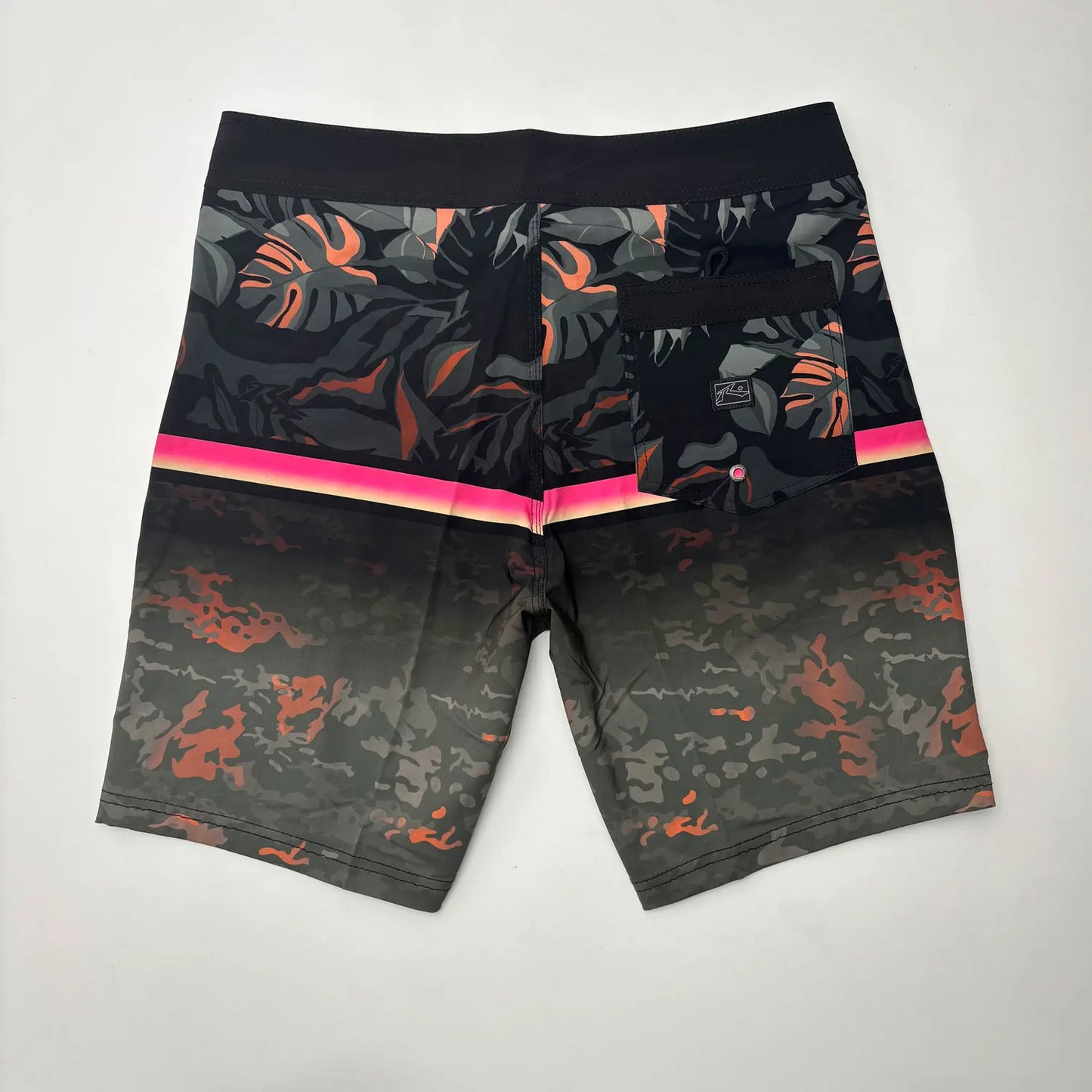 Brand Summer Printed Rusty Men's Shorts Surf Swim Trunks Lightweight Quick-dry Man Bermuda Beach Boardshorts Stretch with Pocket