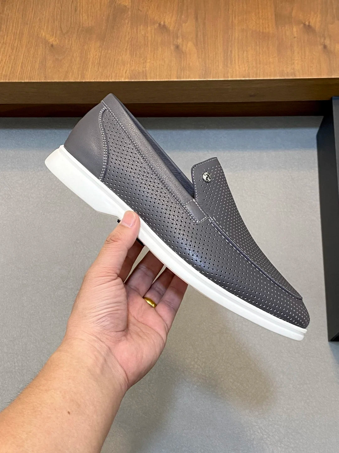 OECHSLI Shoes Cowhide Suede 2025 new breathable comfortable quality genuine leather comfort Men‘s European big size 38-46