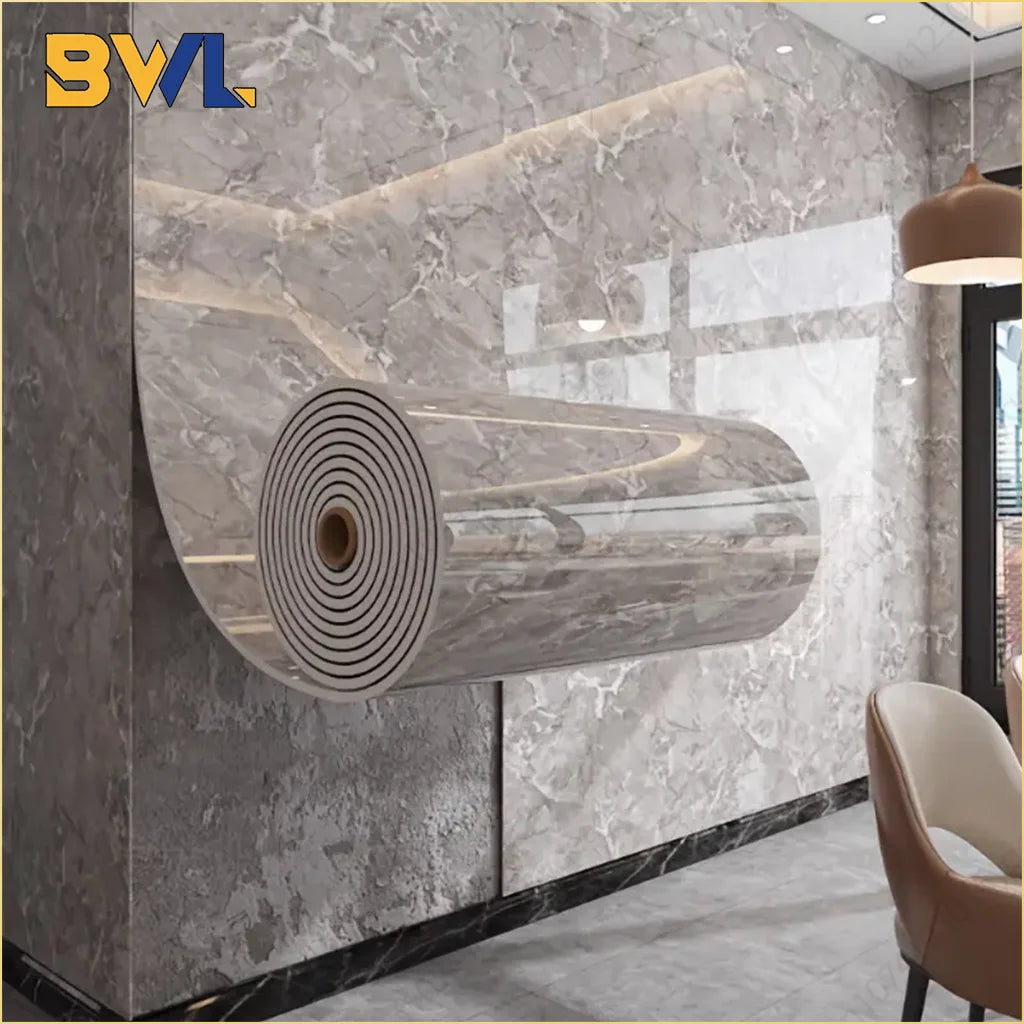 Self Adhesive Thick Wallpaper Marble Effect Wall Sticker Waterproof Wall Covering for Living Room Bedroom Home Decoration