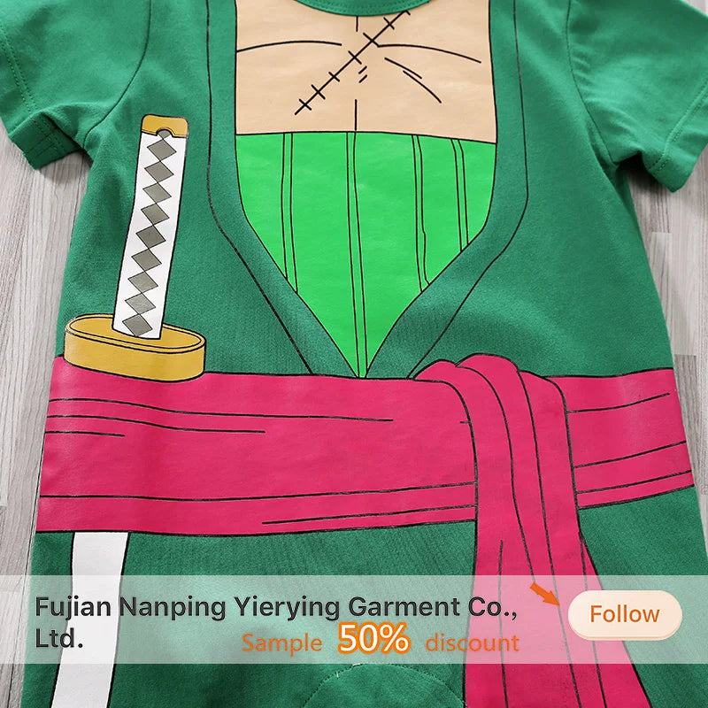 Toddler Anime Cosplay Dragon DBZ Costume Baby Boy Girl Romper Kid Demon Slayer Baby Clothes Newborn Onesie Jumpsuit 0-18 Months