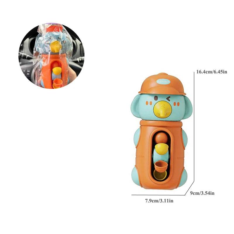 New Cute Duck/Elephant Baby Shower Bath Toys Children Water Play Spinner with Suction Cup Waterwheel Games for Kid Bathroom - AIAZ