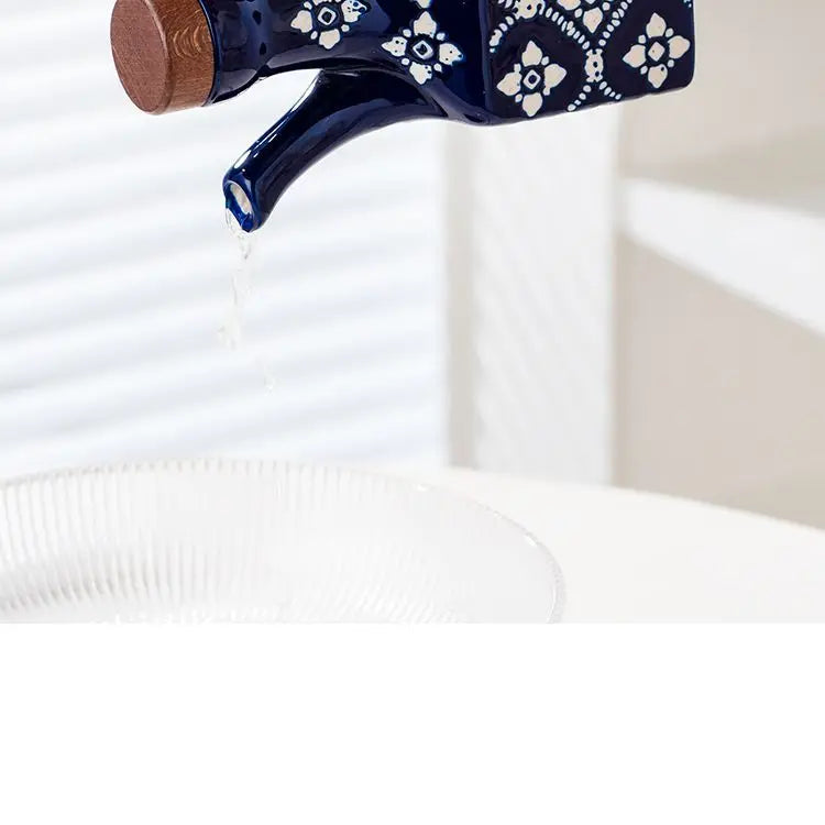 American ceramic oil pot, commercial oil bottle, household kitchen seasoning bottle