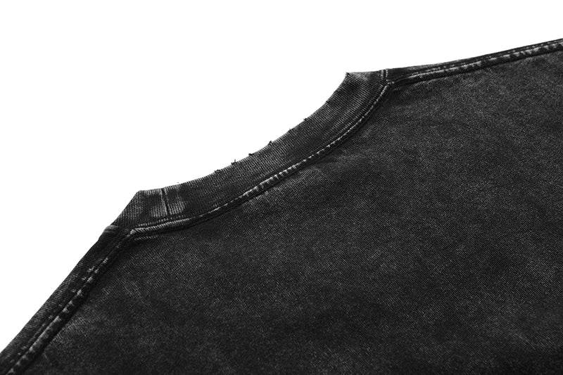 Anime Men's T Shirts Gothic Printed T-Shirt Hip Hop Streetwear Punk Summer Vintage Washed Oversized Tops Men Clothing - AIAZ