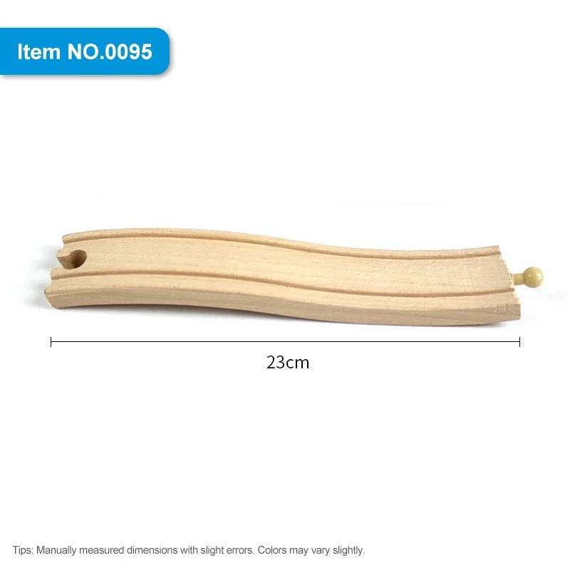 DIY Children Wooden Train Rail Track Accessories Toy Cross Track Railway Toys Compatible All Track for Kids Boys & Girls Gifts - AIAZ