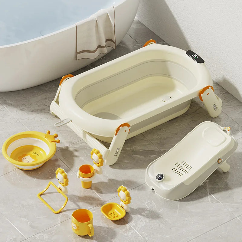 Children's Foldable Bathtub Set, Multi-functional and Cute Baby Bathing Set Baby Products