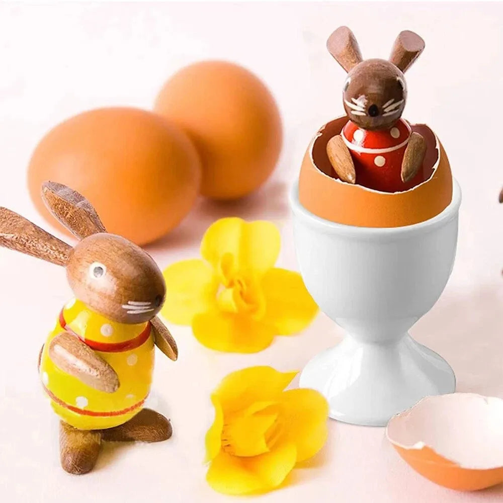 White Egg Cup Holder Plastic Boiled Egg Cups Stand Rack Creative Eggs Holder Small Beer Wine Cup Breakfast Cooking Tool