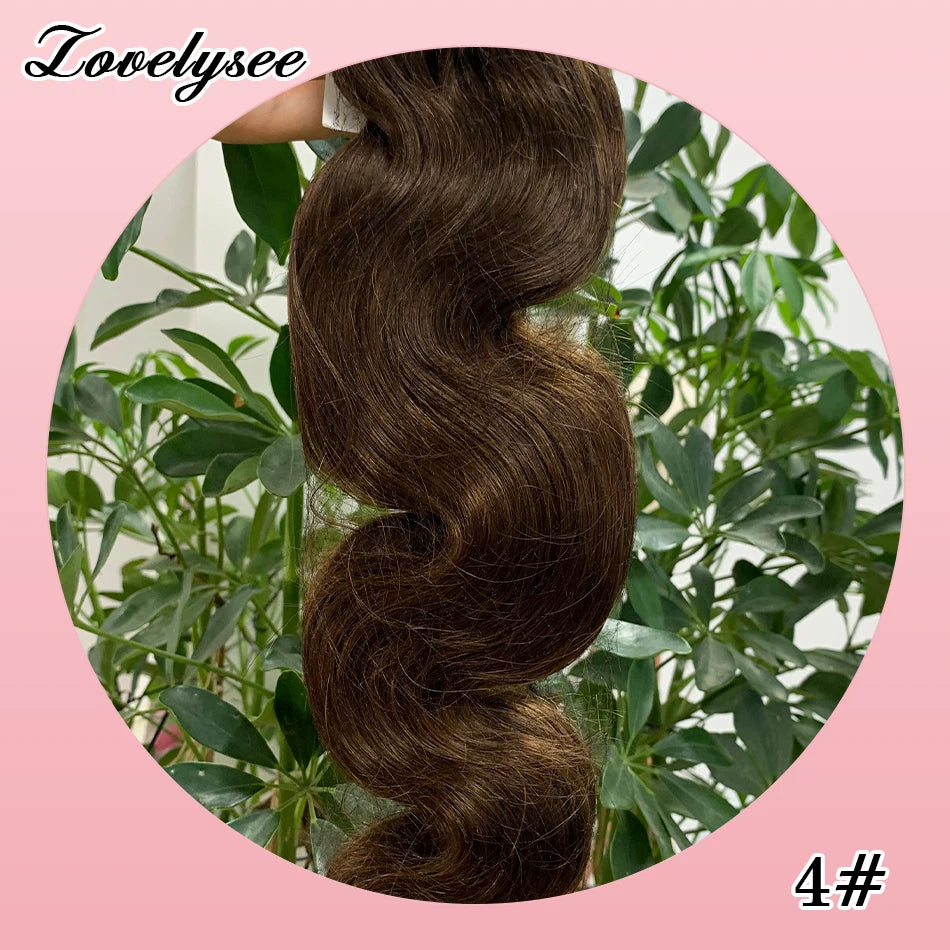Body Wave Clip In Human Hair Extensions Brazilian 100% Remy Human Hair 10Pcs Clip In Hair Extensions For Women Full Head Clips