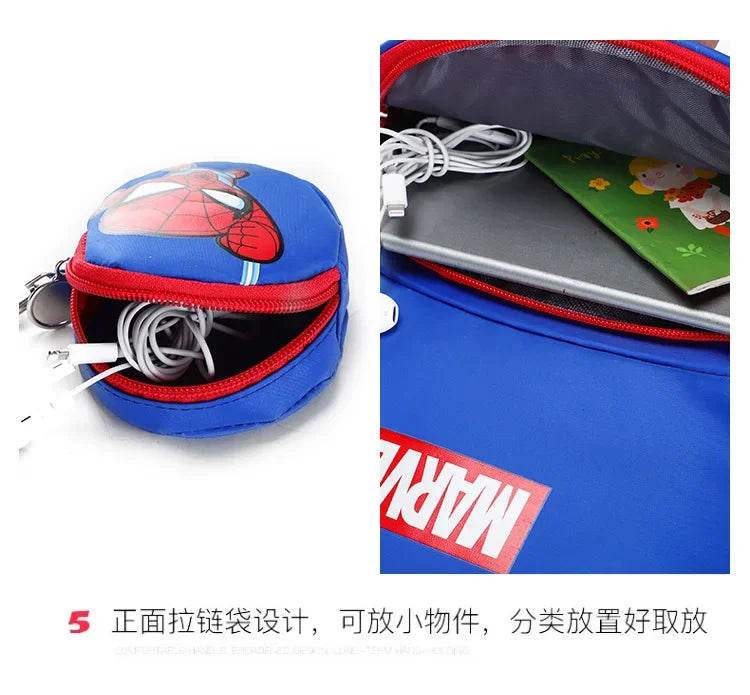 New Children School Bag Boys Girls Spider Man Cartoon Kindergarten Schoolbags Kids Orthopedic Backpacks 4-13 Year - AIAZ