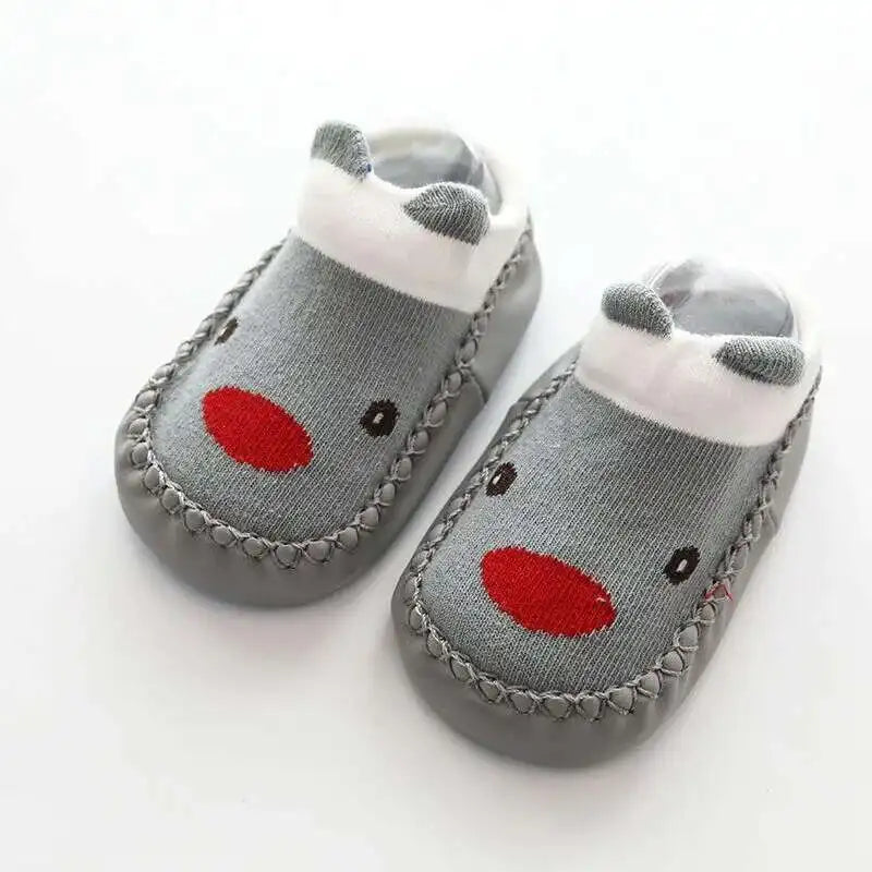 1 Pair Fashion Cute Baby Socks With Rubber Soles Infant Spring Autumn Winter Children Floor Socks Shoes Anti Slip Soft Sole Sock