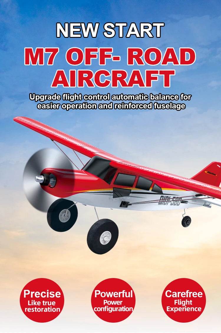 Qidi560 Moore M7 Off-road RC Plane 4CH Brushless Remote Control Airplane Fixed Wing Aircraft Model EPP Foam Toys for Children - AIAZ