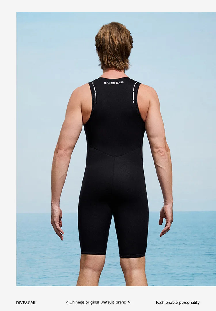 2MM Diving Pants Sunscreen Cold Proof Warm Men Women Neoprene Diving Vest Sleeveless Wetsuit Top Surfing Snorkeling