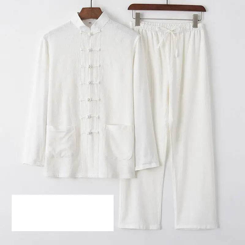 Hanfu Men Chinese Clothes for Men News Year Top Pant Hanfu Kung Fu Clothing Blouse Party Male Tang Suit Plus Size M-XXXXXL - AIAZ