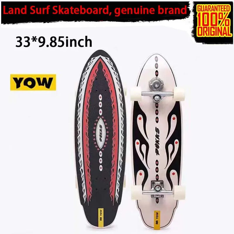 YOW land surf skateboard longboards whole kits good quality spring system branded with trucks wheels bearings and tool