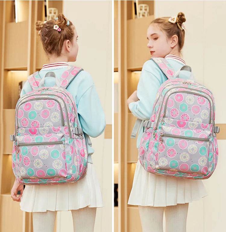 2025 New 3 Pcs Sets Student Schoolbag Girls Fashion Leisure Large Capacity Backpack Junior High School Shoulders Backpack - AIAZ