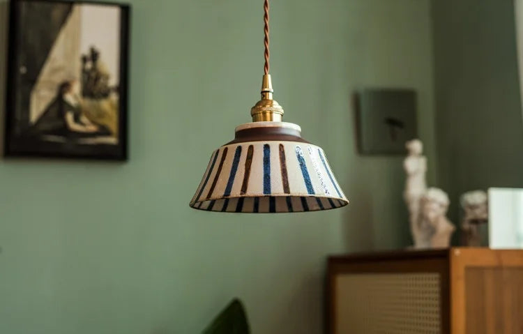 IWHD 2024 New Style Nordic Modern LED Pendant Lights Fixtures 4W Bedroom Dinning Living Room Ceramic Beside Lamp Hanglamp