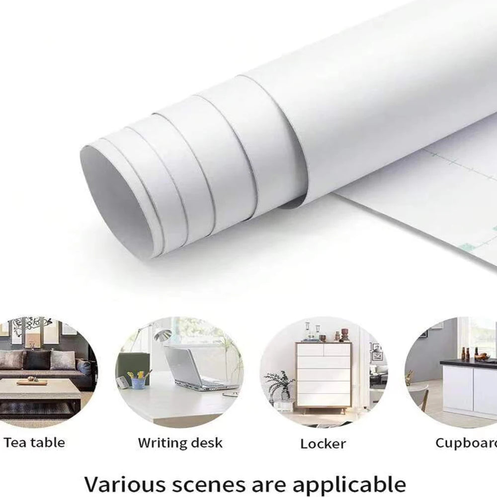 Self Adhesive Vinyl Film Wallpaper Waterproof Wall Stickers for Bathroom Kitchen Furniture Room Decor Home Improvem