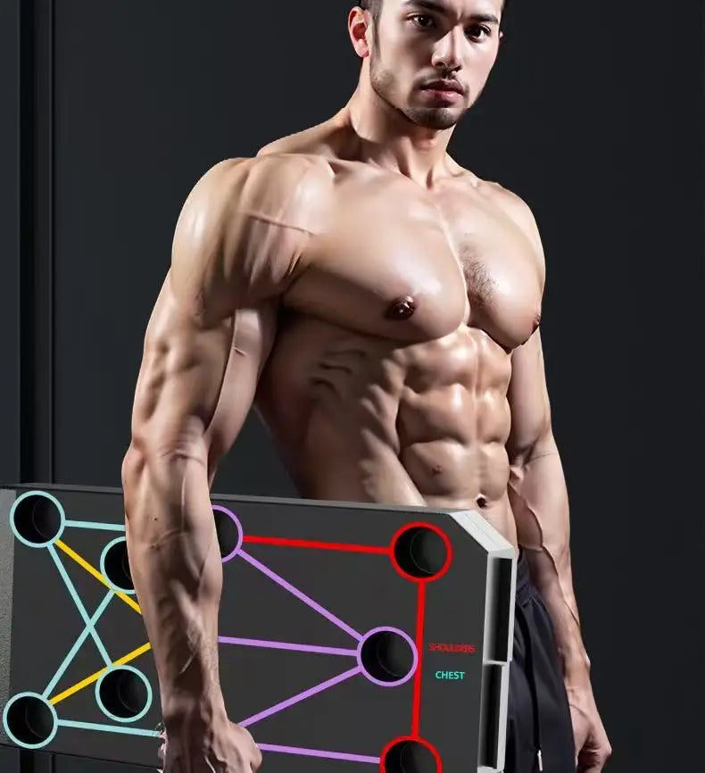 Folding Push-up Board Support Muscle Exercise Multifunctional Table Portable Fitness Equipment Abdominal Enhancement Support