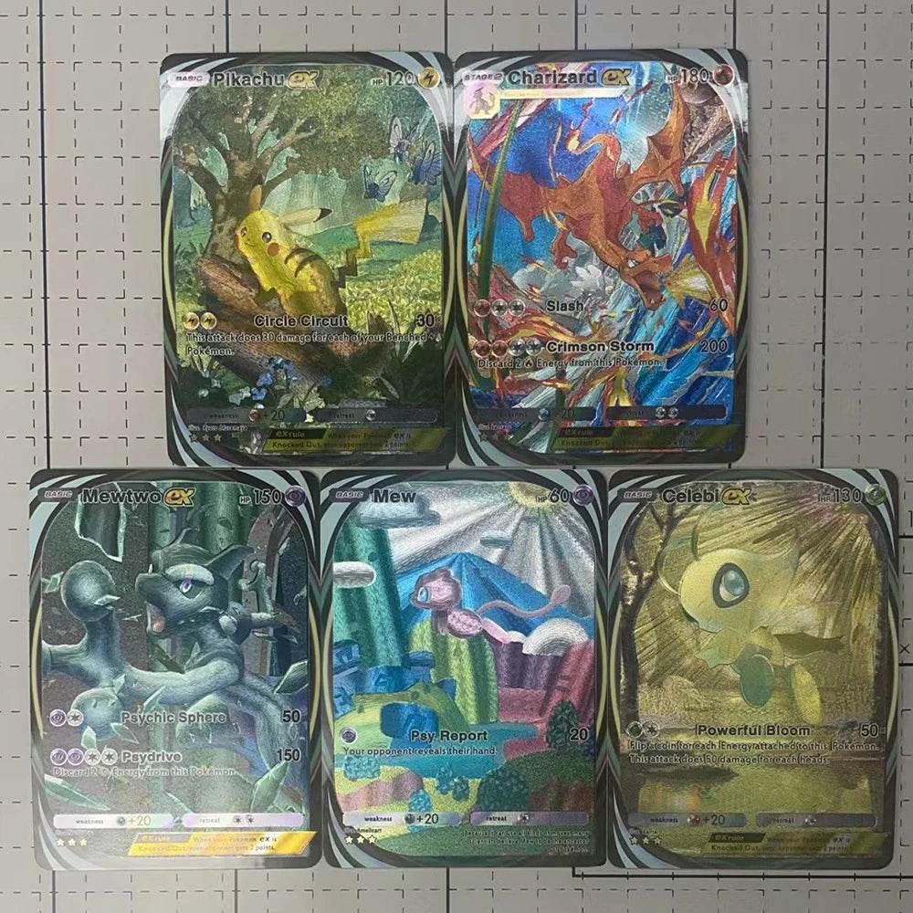 13PCS/SET NEW DIY Anime PTCG POCKET COLLECTION CARD WIGGLYTUFF TATSUGIRI ENGLISH VERSION Embossed Texture Flash Card Child Gift - AIAZ
