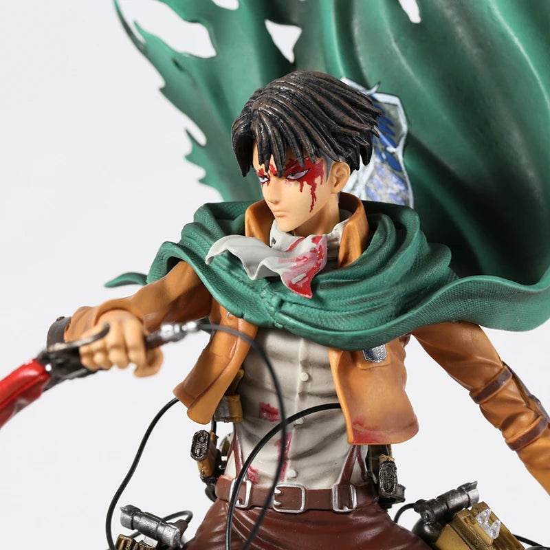 Levi Figure Mikasa Ackerman Eren Jaeger Figurine Anime Model Doll Toy 36cm - AIAZ