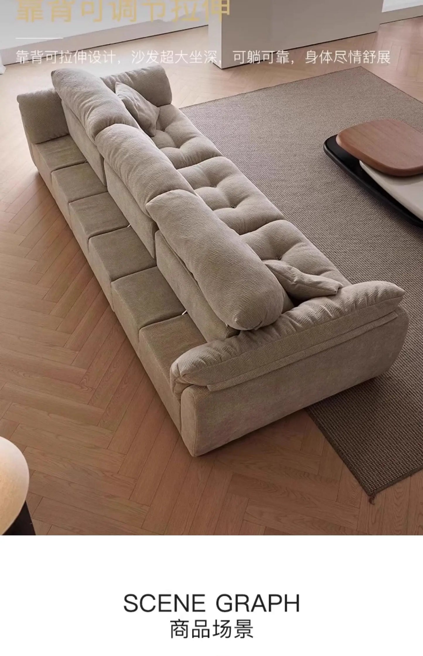 Designer Style Minimalistic Sofa Waterproof Elegant Wooden Chaise Lounge Sofas Living Room Couch Muebles Entrance Hall Furniture