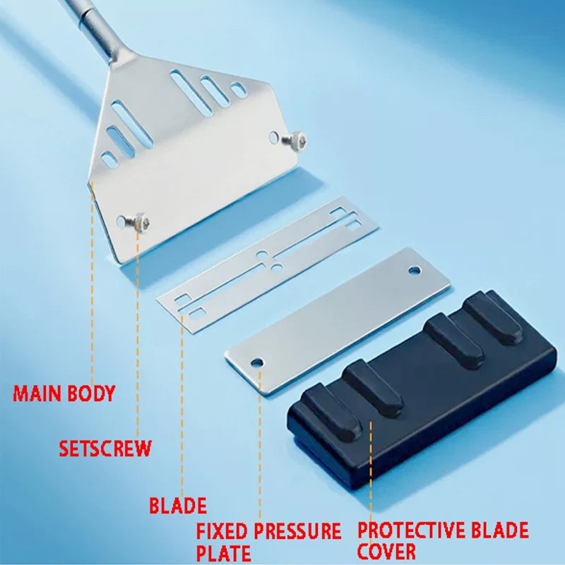 Aquarium flat sand algae removal dual-use glass Algae scraper stainless steel household cleaning to tools Fish tank accessories