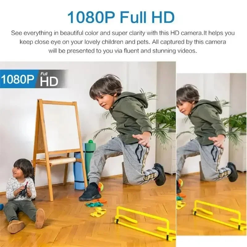 1080P Mini WiFi Camera with HD Night Vision, Home X5 Remote Monitoring for Kids, Pets, and Safety - Perfect Gift