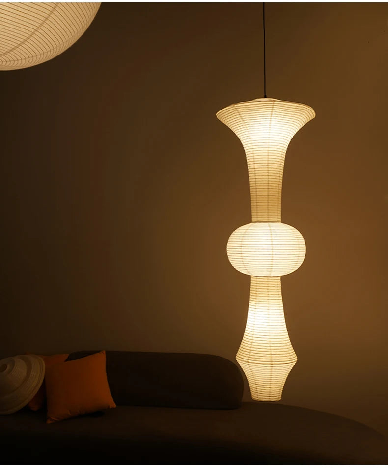 Janpanese Akari Rice Paper Lamp modern Noguchi Yong Pendant Lamp Living Room Bedroom Corner Designer Light