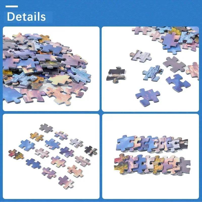 38*26cm Mini Jigsaw Puzzle 1000 Pieces for Adults Famous Oil Painting Van Gogh Puzzle Christmas Gift Toy Educational Toys - AIAZ