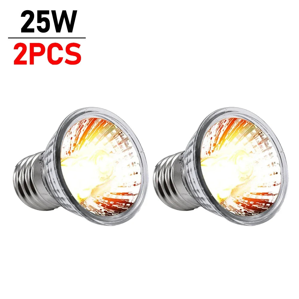 1-10PCS 25/50/75W UVA+UVB Reptile Lamp Bulb Turtle Basking UV Light Bulbs Heating Light Full Spectrum Sunlamp for Amphibians