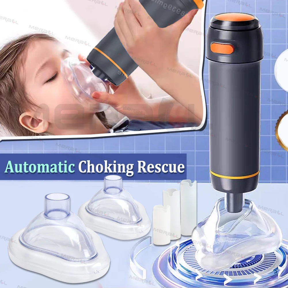 Auto CPR First Aid Choking Device Outdoor Home CPR Choking Emergency Equipment Adult Children Breath Rescue Anti Asphyxia Device