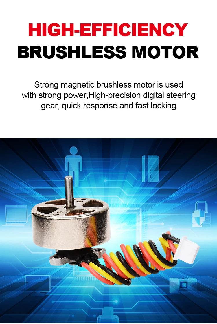 Qidi560 Moore M7 Off-road RC Plane 4CH Brushless Remote Control Airplane Fixed Wing Aircraft Model EPP Foam Toys for Children - AIAZ