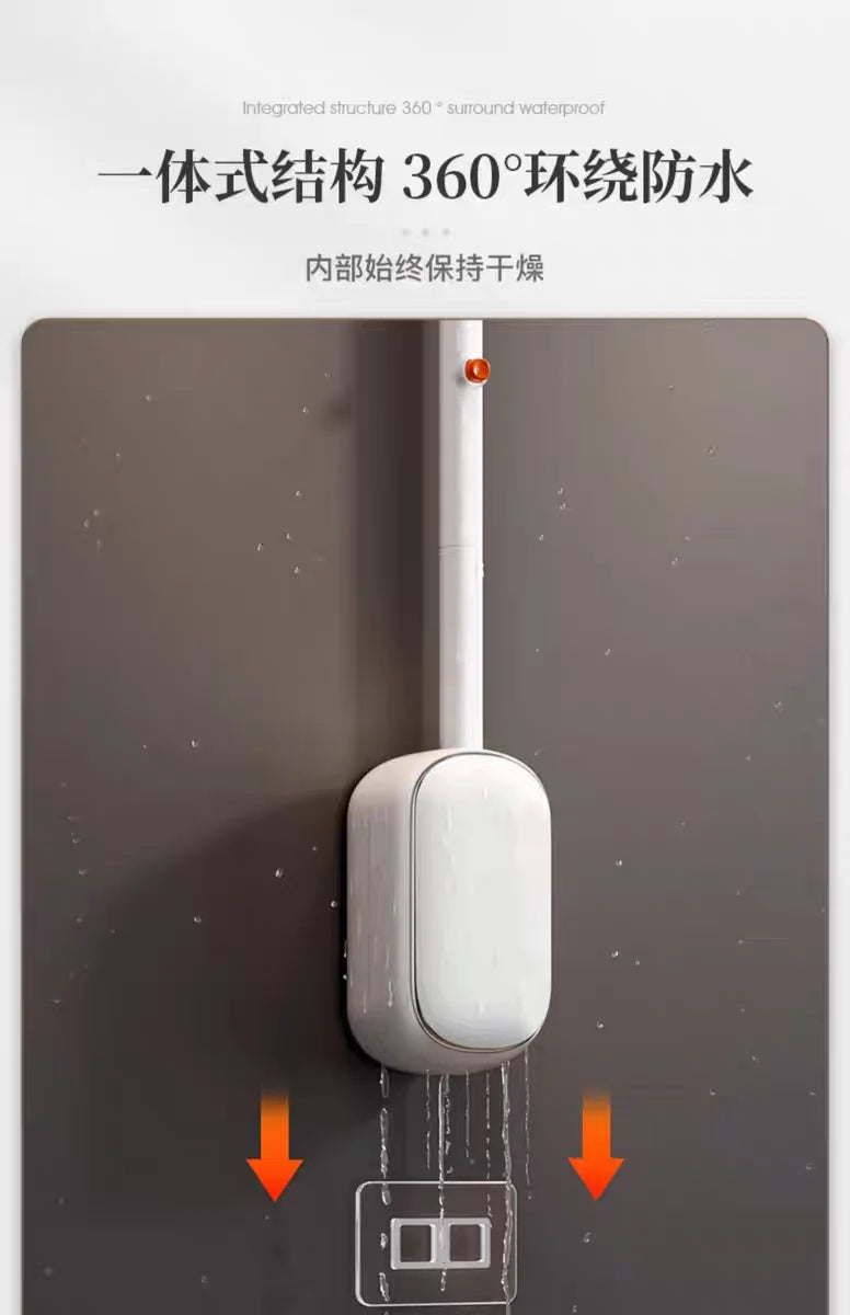 Toilet Brush Disposable Wallmounted Toilet Cleaner Replacement Head Long Handle Cleaning Tool Brush WC Kit Bathroom Accessory