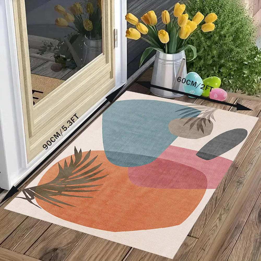 VIKAMA Summer Outdoor American-style Persian Camping Carpet, Living Room Carpet, Balcony and Terrace Carpet, Home Decoration