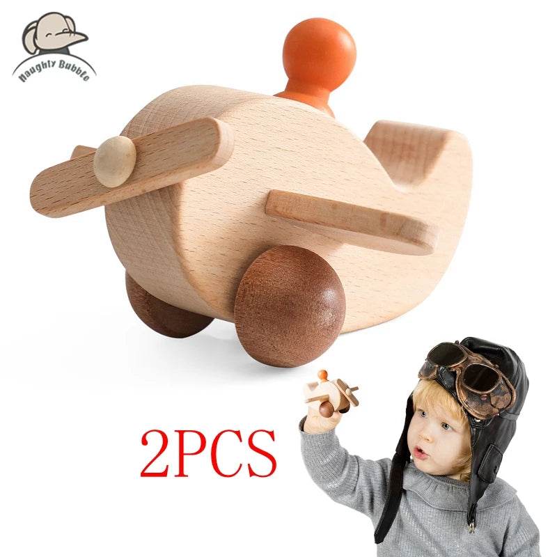 Wooden Train Birthday Toy Montessori Toys Baby Educational Toys Wooden Trolley Baby Learning Toys Number Of Wood Baby's Toys - AIAZ