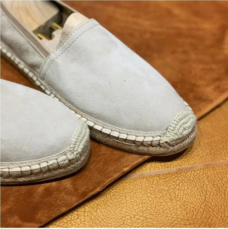 Men Sheepskin Loafers White Slip on Driving Boats Shoes Fashion Comfort Summer Lazy Flats Shoe