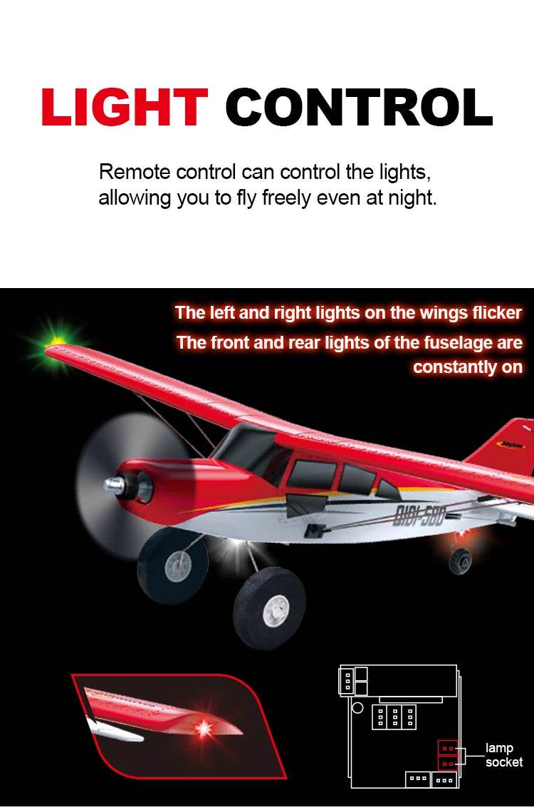 Qidi560 Moore M7 Off-road RC Plane 4CH Brushless Remote Control Airplane Fixed Wing Aircraft Model EPP Foam Toys for Children - AIAZ