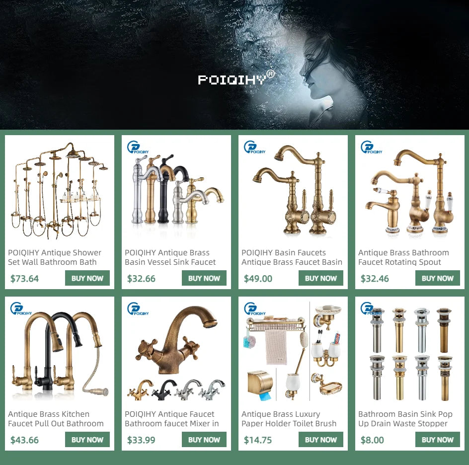 Antique Brass Bathroom Faucet Rotating Spout Basin Sink Mixer Tap Bathroom Kitchen Washing Faucet Washbasin Taps Kitchen Mixers