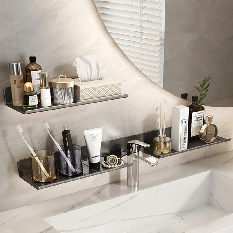 Faucet storage tray, bathroom storage rack, mirror front toilet, washbasin, washbasin, non perforated bathroom rack