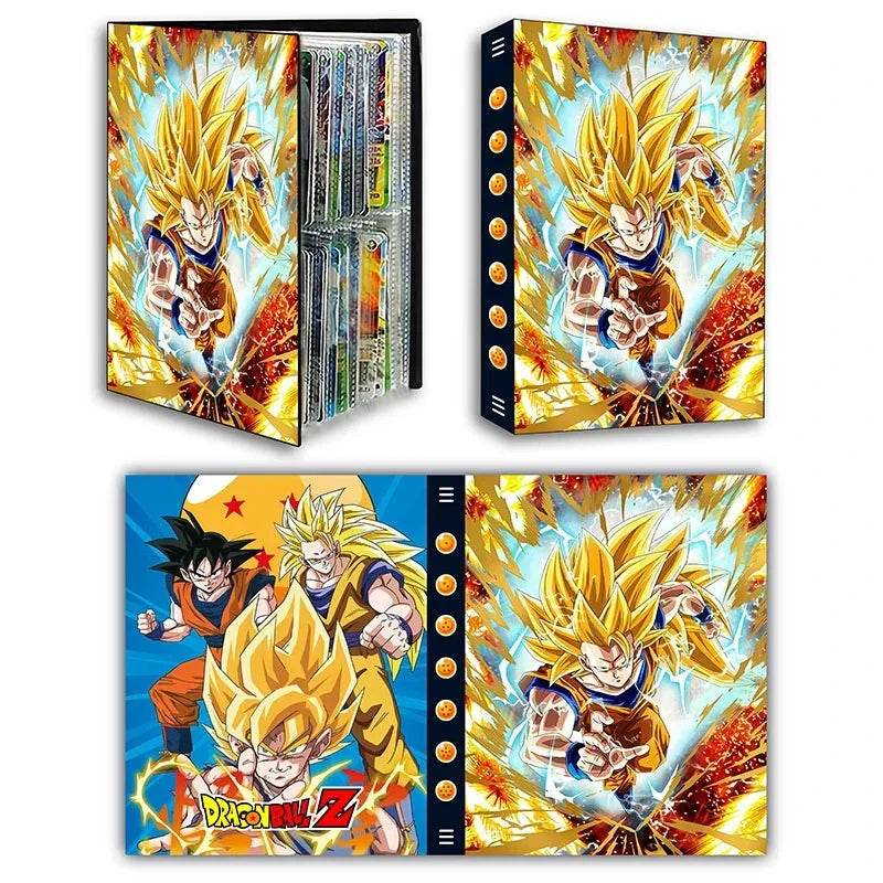 Dragon Ball Son Goku Vegeta Frieza 240pcs Card Album Book Game Card Holder Binder VMAX Game Card Collection Kids Toys Gift - AIAZ